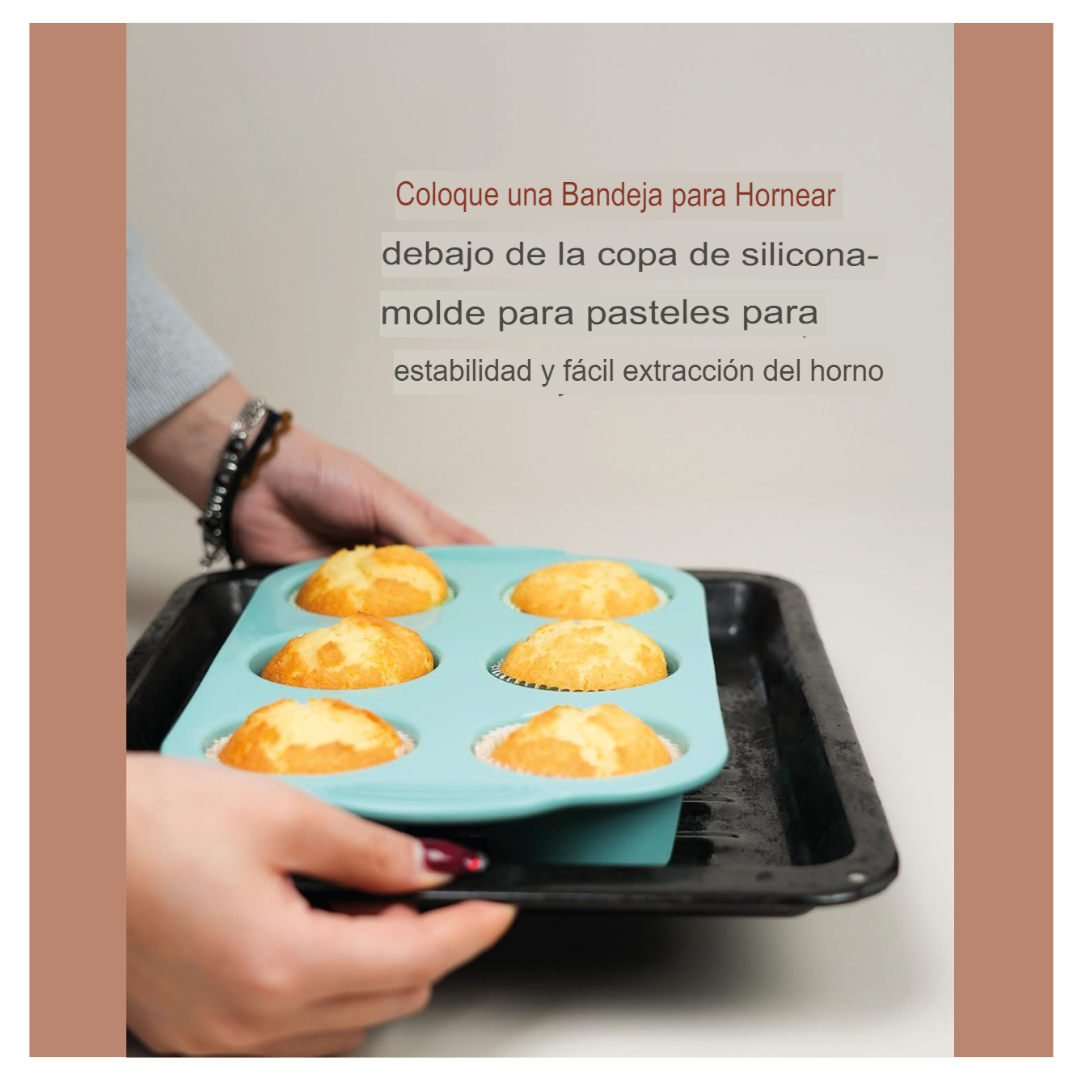 Moldes de 6 Espacios Cupcakes