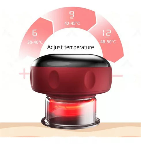 Masajeador de Ventosa Con Terapia De Luz Roja