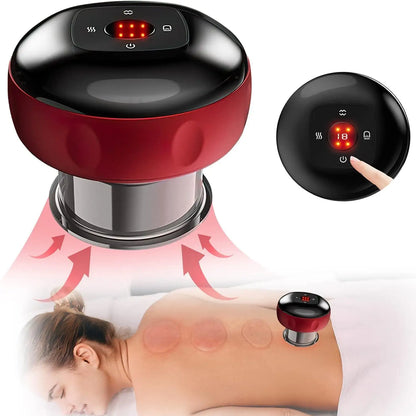 Masajeador de Ventosa Con Terapia De Luz Roja