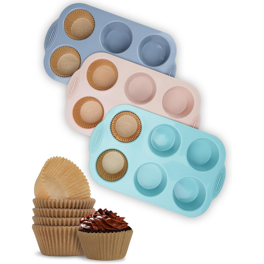 Moldes de 6 Espacios Cupcakes