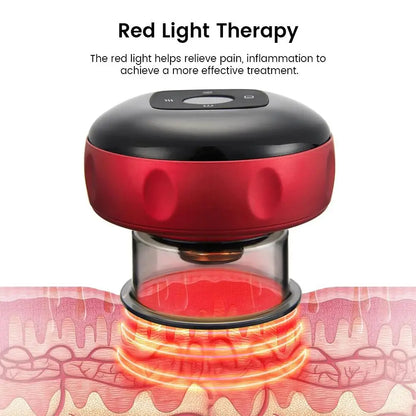 Masajeador de Ventosa Con Terapia De Luz Roja