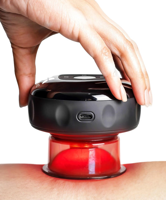 Masajeador de Ventosa Con Terapia De Luz Roja